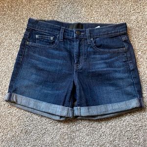 Vince Mason Relaxed Rolled Denim Shorts